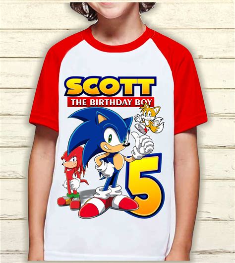 Sonic birthday shirt - Sonic Birthday PNG, Sonic PNG, Birthday Boy, Sonic The Hedgehog. (158) $5.88. Custom Sonic Birthday Family Shirt. Personalize Sonic Birthday Shirt, Sonic Family Matching Shirts, Sonic Kids Shirts, Birthday Party Shirts. (939) $17.84.